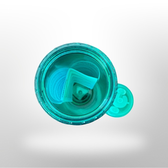 💚 Starbucks 2022 Holiday Candy Cane Swirl Tumbler with Lime Green Bumper NEW - Picture 6 of 12